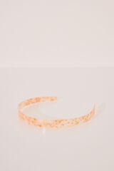Womensecret Diadema de acetato naranja estampado