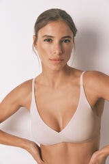 Women'secret Brasier triangular de algodón rosa rosa