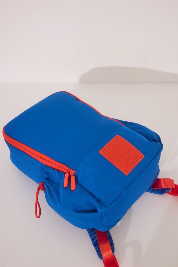 Womensecret Bolsa multiusos de nailon azul, bolsa  azul