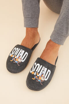 Womensecret Pantuflas hombre Space Jam gris