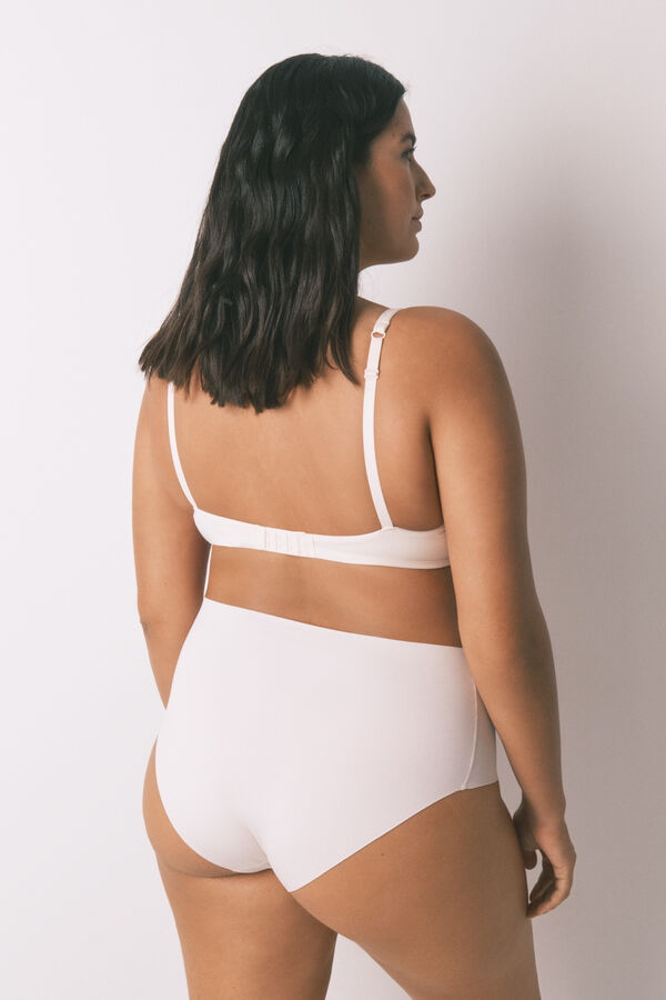 Women'secret Panty de algodón rosa de cintura alta rosa