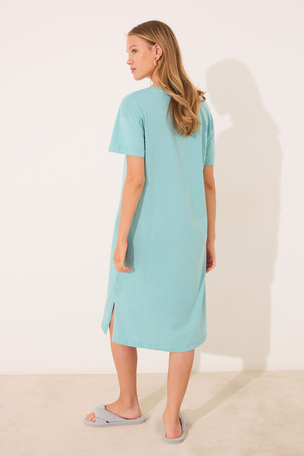 Womensecret Camisón largo 100% algodón Sebastian verde