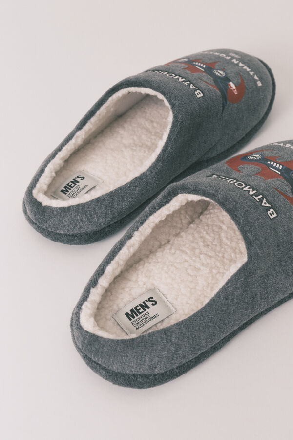Womensecret Pantuflas para casa grises de Batman gris