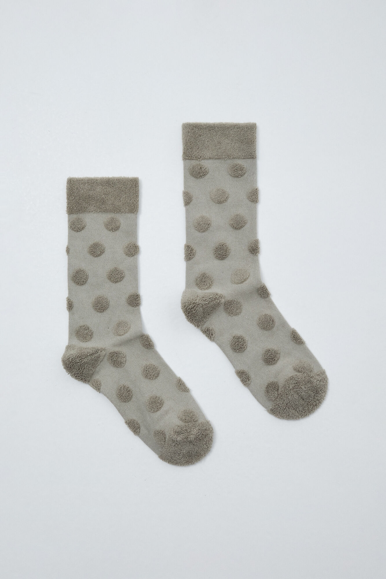 Women'secret Calcetines largos de textura de puntos verde