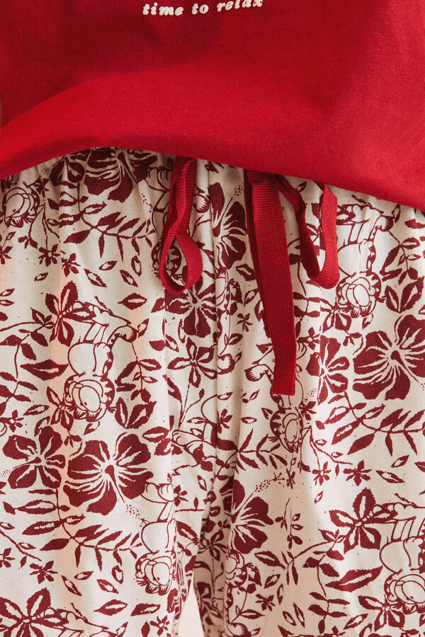 Womensecret Pijama corta 100% algodón Garfield rojo rojo