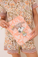 Womensecret Funda con relleno de nailon para tableta de Snoopy estampado