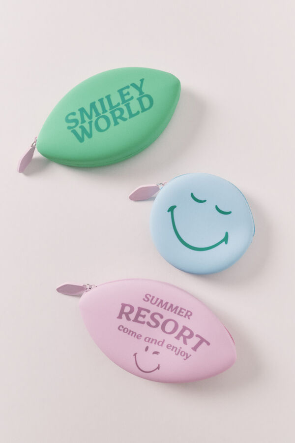 Women'secret Monedero de silicona lila SmileyWorld&reg; morado/lila