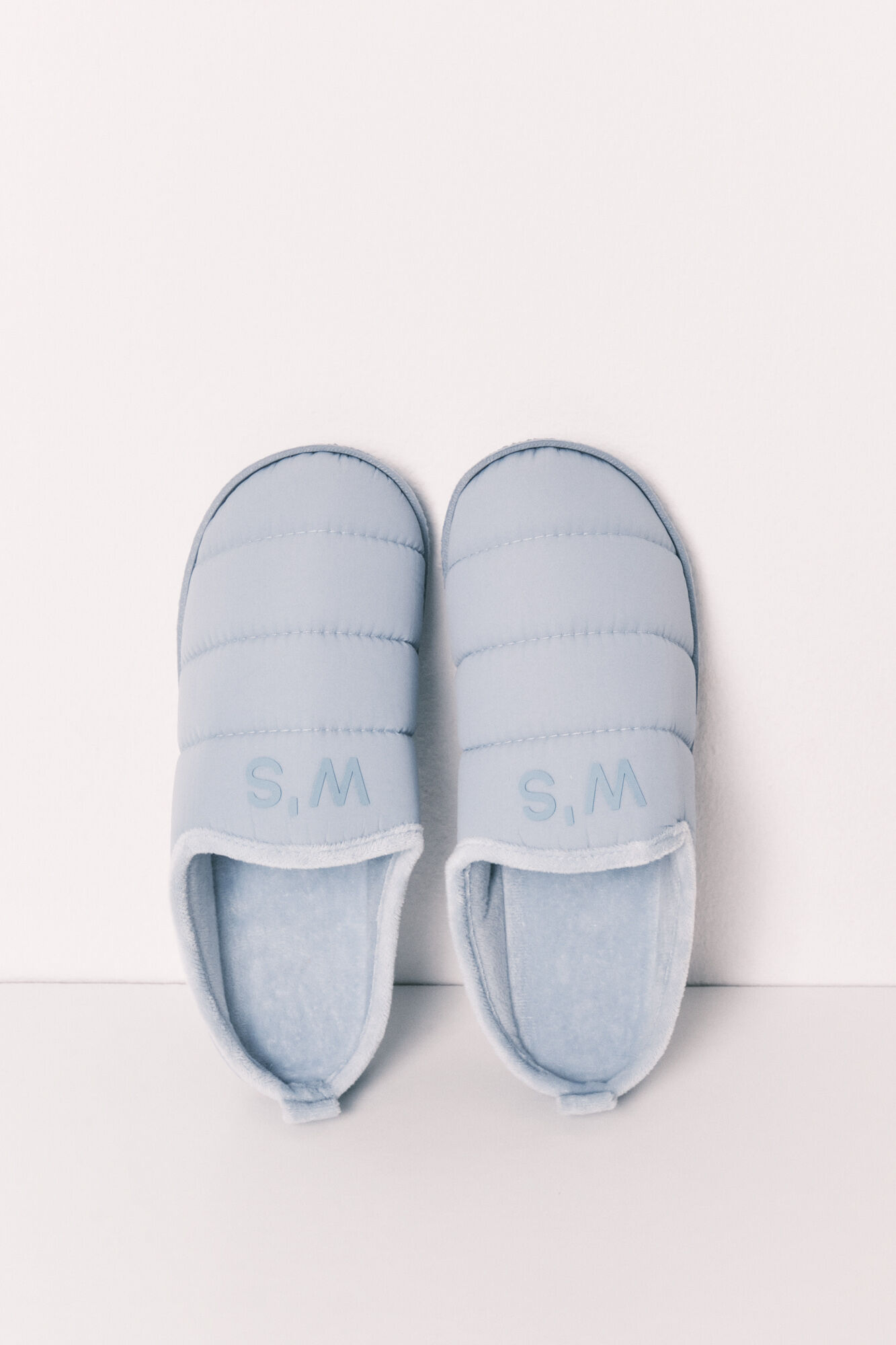 Women'secret Pantuflas acolchadas azul