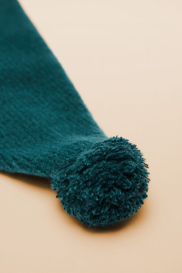 Womensecret Gorro con pompón verde