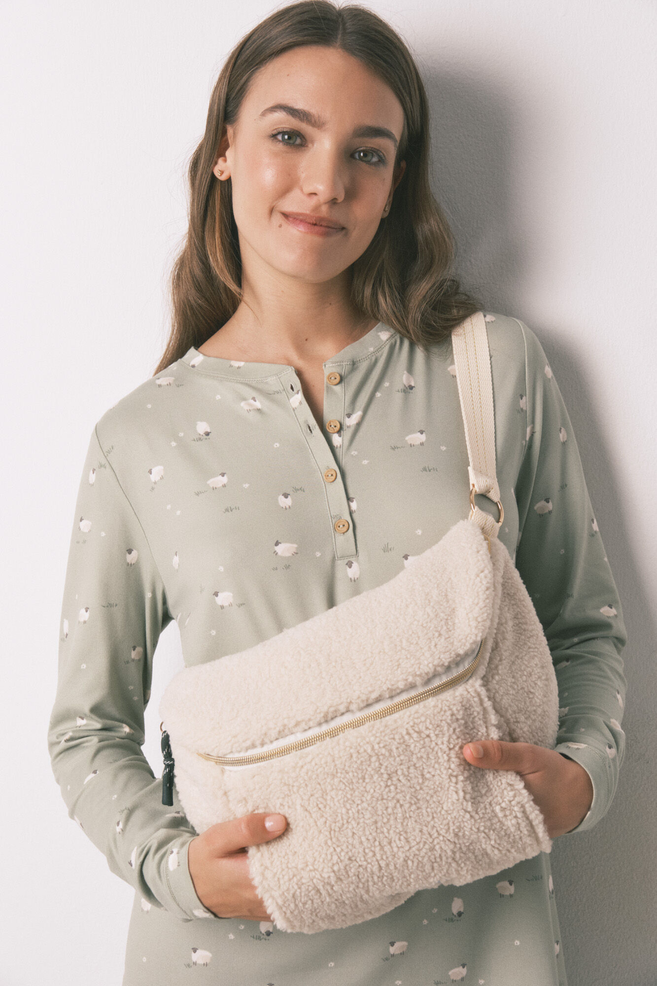 Women'secret Cangurera borrego 