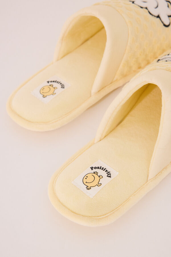 Womensecret Pantuflas para casa amarillas de la pequeña señorita Sr. Men amarillo