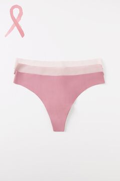 Womensecret Pack 3 tangas microfibra rosa rosa