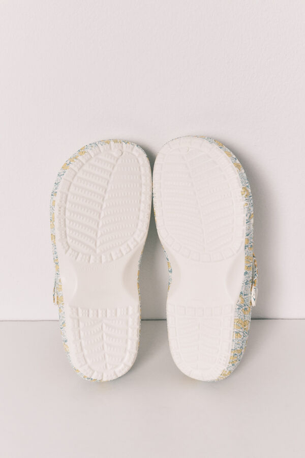 Women'secret Zapatillas de casa tipo zueco con florecitas estampado