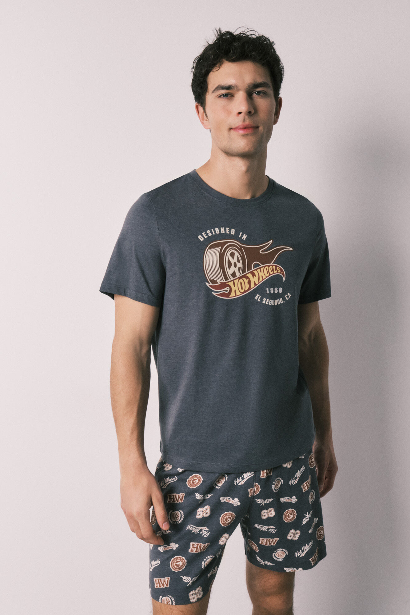 Women'secret Pijama corta de hombre de algod&oacute;n Hotwheels