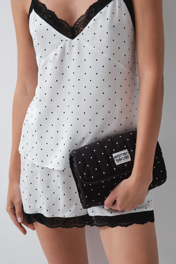 Women'secret Pack neceser cartera negra de puntos negro