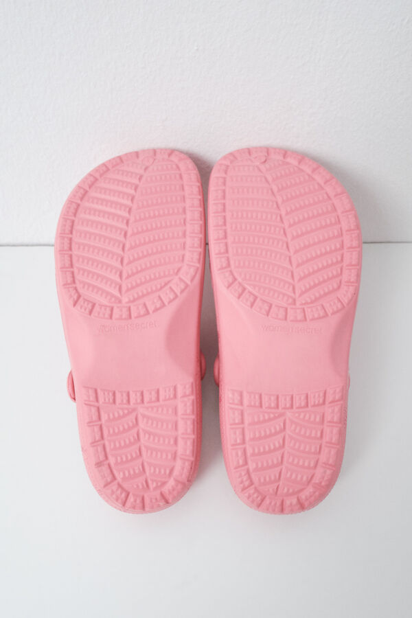 Women'secret Pantunflas zueco forrado Snoopy rosa