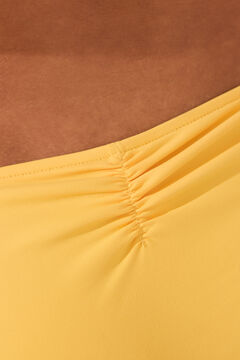 Womensecret Panty de bikini clásica con tirantes amarillas amarillo