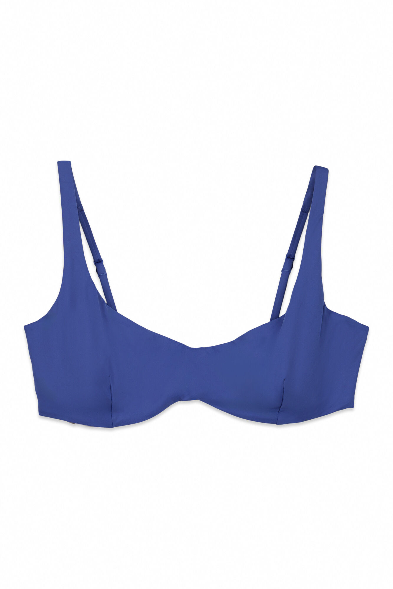 Women'secret Top bikini horizontal con varilla azul