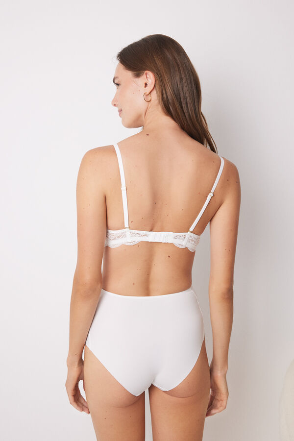 Womensecret Panty reductor alto blanco tul 