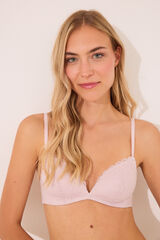 Womensecret Brasier triangular de encaje rosa CHARMING rosa