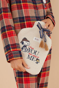 Womensecret Bolsa agua borreguito Snoopy café