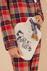 Womensecret Bolsa agua borreguito Snoopy café