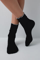 Women'secret Pack 3 calcetines largos grises lurex gris