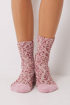 Womensecret Calcetines largos pelo rosa rosa