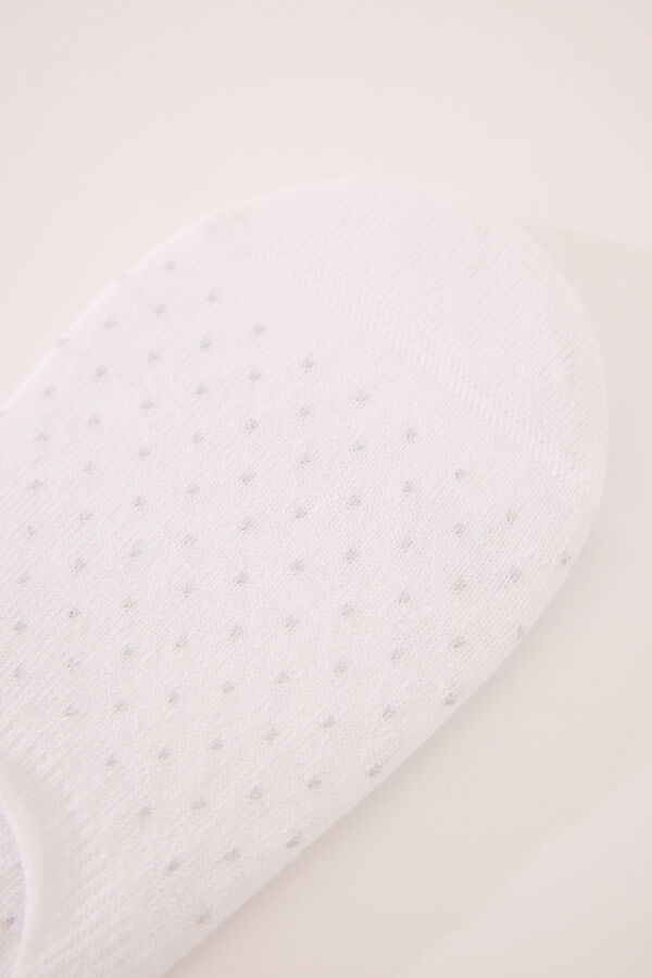 Womensecret Calcetines invisibles blancos flechas blanco