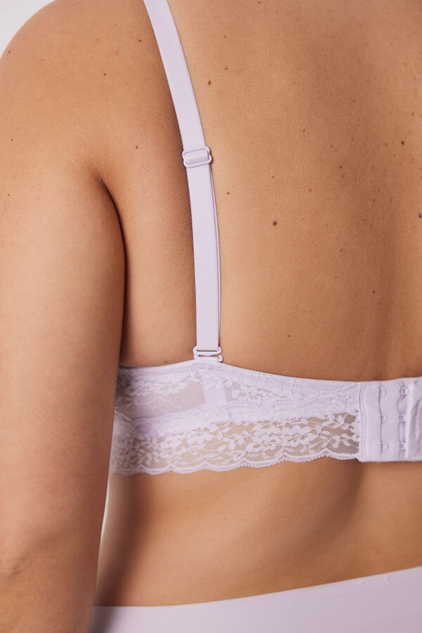 Womensecret BEAUTIFUL brasier clásico relleno encaje lila 