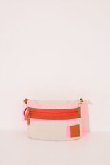 Womensecret Bolsa de bolsa cartera de nailon beige. café