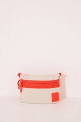 Womensecret Bolsa de bolsa cartera de nailon beige. café