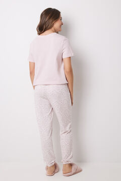 Womensecret Pantalón skinny súper soft animal print rosa