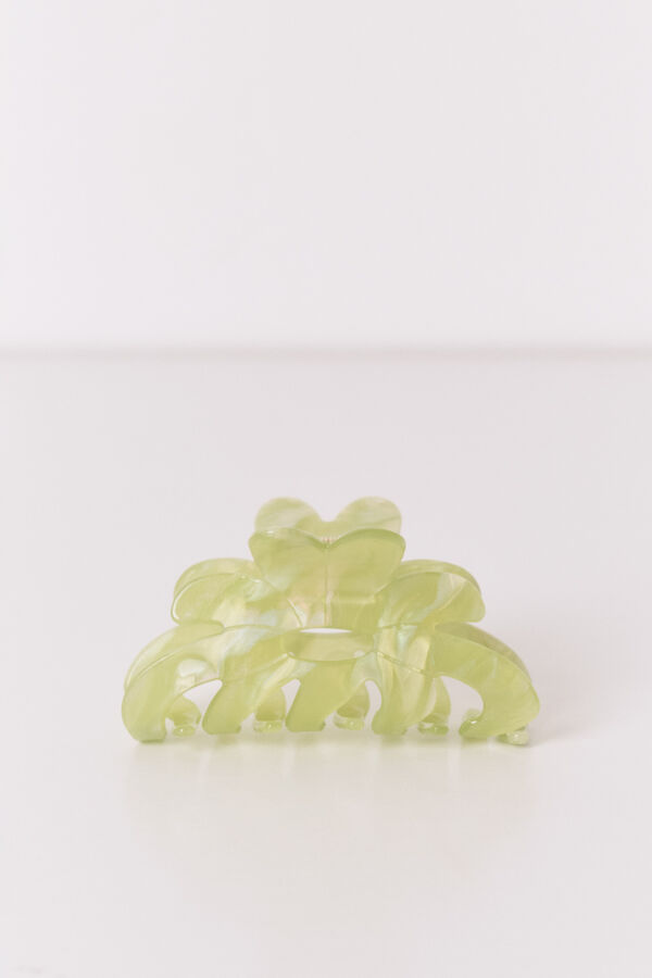 Women'secret Pinza de pelo de flor verde verde