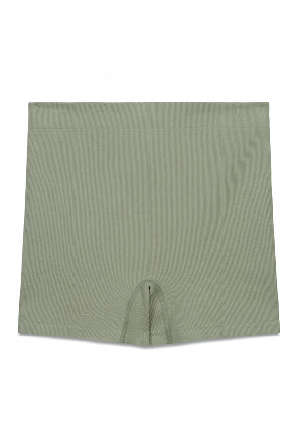 Women'secret Boxer sin costuras kaki kaki