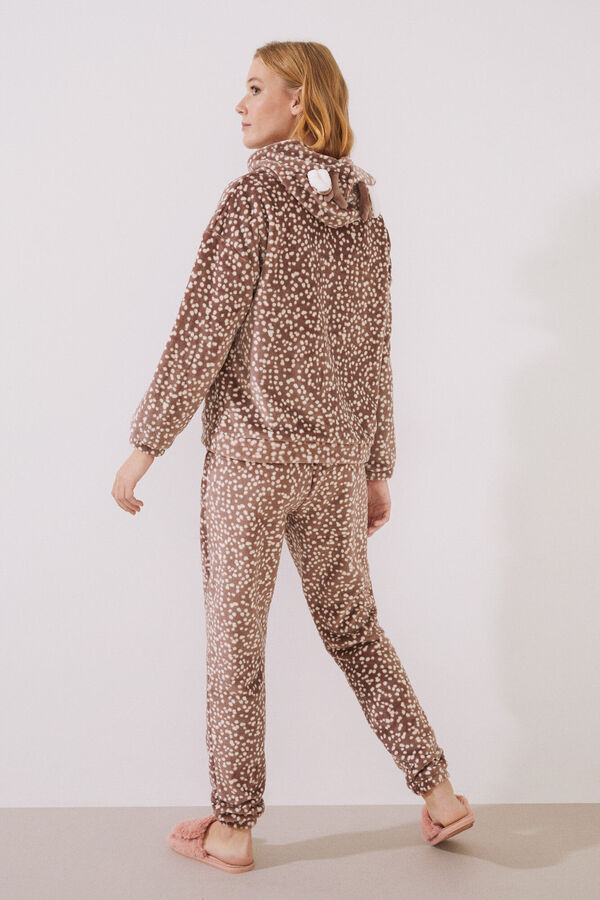 Womensecret Pijama fleece animal café