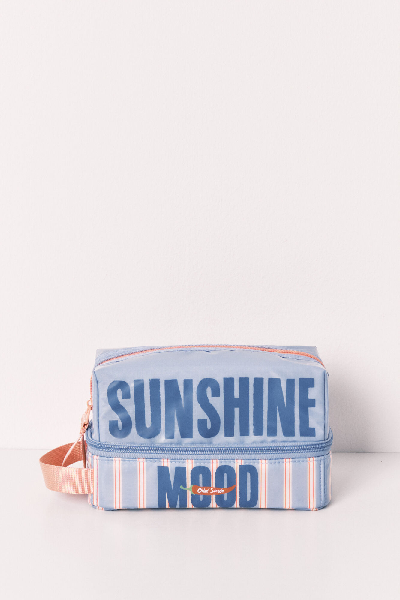 Women'secret Neceser mediano impermeable estampado de rayas