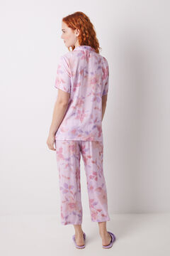 Womensecret Pijama camisera capri viscosa flores estampado