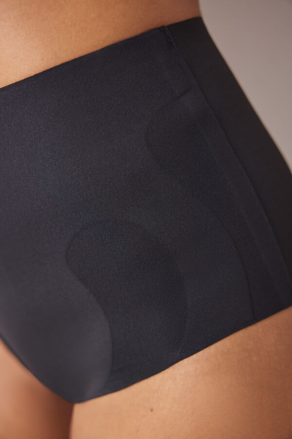 Womensecret Panty alto reductor y push up negro negro