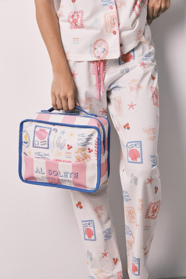 Women'secret Neceser grande malet&iacute;n multicolor estampado