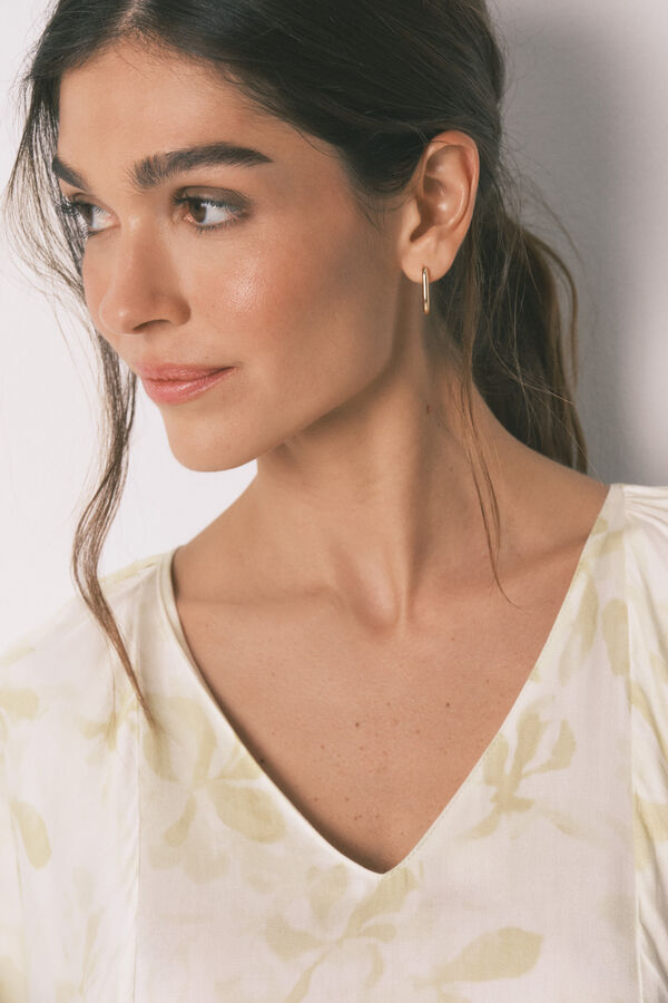 Women'secret Camisón largo estampado manga ancha estampado