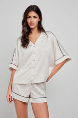 Gisela pijama corta beige