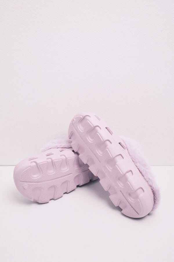 HI&BYE Pantunflas zueco plataforma morado morado/lila
