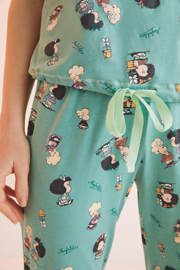 Womensecret Pijama 100% algodón estampado Mafalda estampado