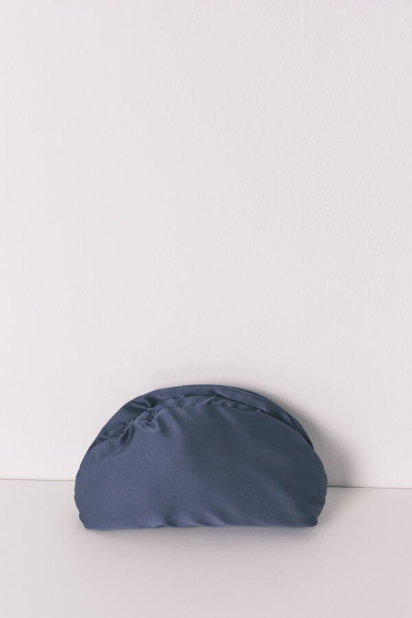 Women'secret Neceser azul sat&eacute;n cierre sobre azul