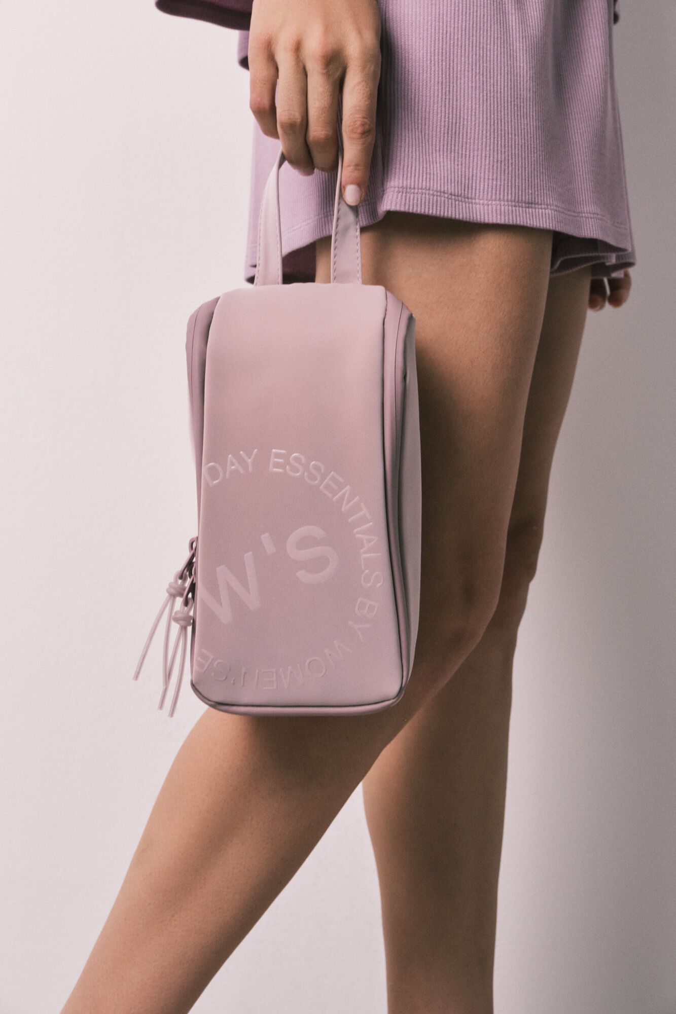 Women'secret Neceser mediano con cierre y asa rosa