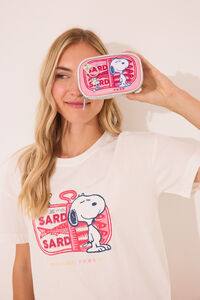 Womensecret Monedero rosa metalizado de Snoopy estampado