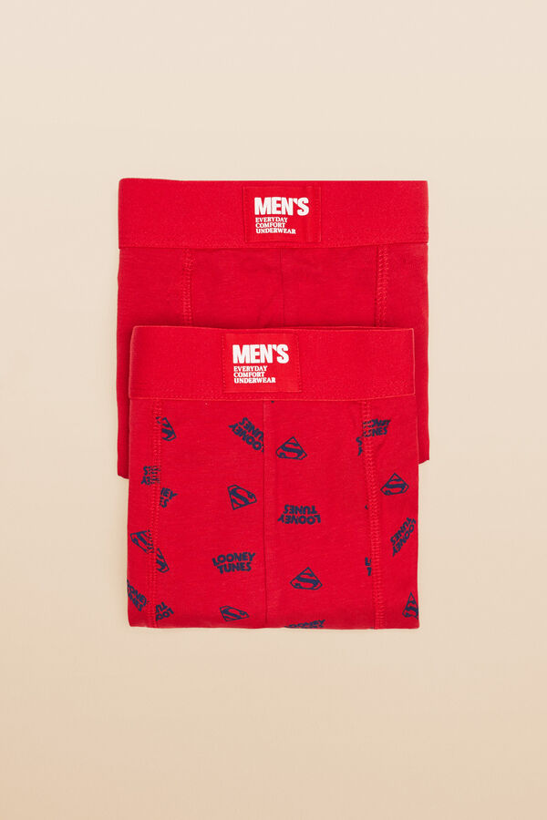 Womensecret Pack 2 calzones bóxer Looney Tunes rojo rojo