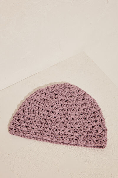 Womensecret Gorro malla rosa brillo rosa