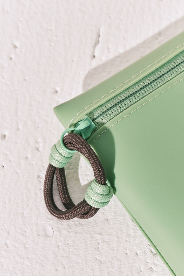 Women'secret Bolsa impermeable para traje de ba&ntilde;o y bikini verde verde